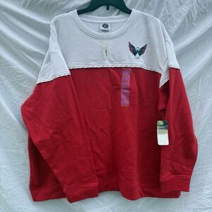 NHL Washington‎ Capitals Hockey Crew Neck Size 2X Large NWT Women's